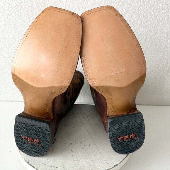 NEW Rod Patrick Mens Cowboy Boots Size 3A Perro Loco Brown Western Square Toe - Picture 9 of 12